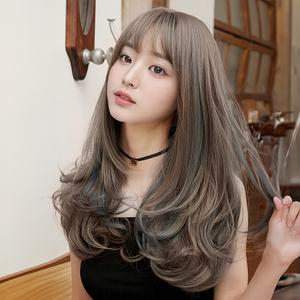 키라비 가발 여성 통가발 시크릿 투톤 긴머리 웨이브 중단발 53cm KPE-8276