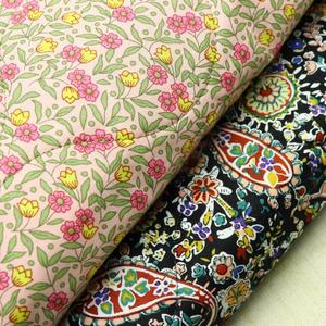 항아리패딩 양면사용 누비천 꽃무늬원단