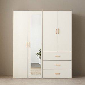 [보루네오하우스][초특가] 보루네오 오브제 LPM 키큰장_도어 1600 거울 옷장세트