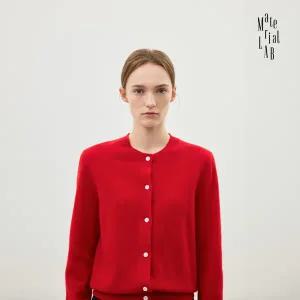 머티리얼랩 호주산 버진울100 소프트 가디건