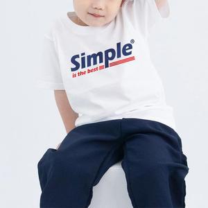 [험블스튜디오] 주니어 레터링 여름 면 반팔티