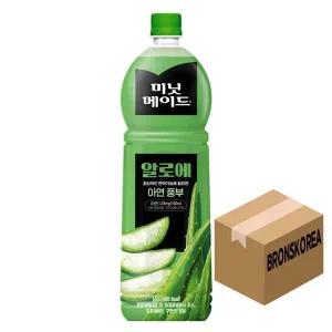 코카 미닛메이드 알로에 1.5L X 12ea  주스 알로에주스 음료수 PET