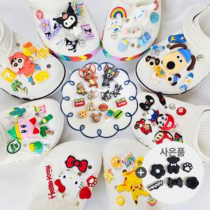 150종 캐릭터 클로그 파츠세트_산리오 톰과제리 스누피 짱구 악세사리