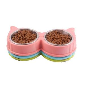 강아지 스텐 식기 2구 반려동물 용품 밥그릇 물그릇 (WD303E1)