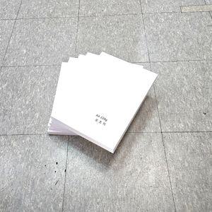 A4 사이즈 220g 모조지 500매 백상지 고급 인쇄 종이 미색 두꺼운 용지 제도