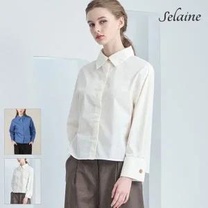 [NS홈쇼핑][로코엘라] 앤더스 여성 세미 크롭 셔츠 3종택1[34721362]