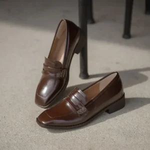 SOVO 폴앤즈 베이직 페니 단화 로퍼 여성로퍼 3cm