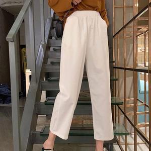 [오노마] ONM 밴딩 면 9부팬츠 하이웨스트 긴다리 효과