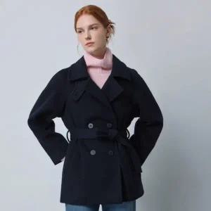 [롯데백화점]씨씨콜렉트 벨티드 더블 하프 코트 (C244MSG159)