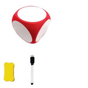 대형 스펀지 화이트보드주사위 보드판 글쓰기 체육주사위 레드