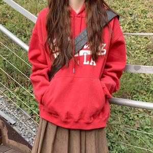 바이넬 양기모 레터링 후드티