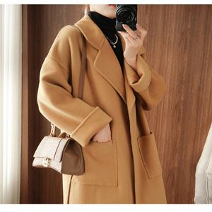 여자 캐시미어 코트 오버핏 데일리룩 오피스룩 100 순양털 리버시블 여 하프