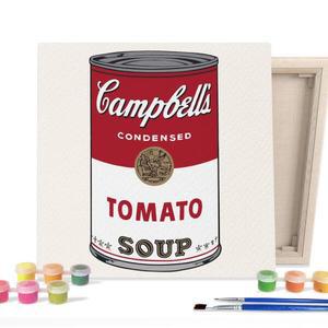 [아트박스]/아이러브페인팅 DIY캔버스형 그림그리기 25x25cm 토마토 통조림