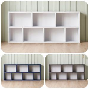 아이방 가로책장 거실서재화 만화 2단책꽂이 2000