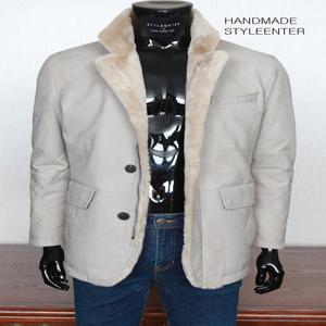 핸드메이드 스타일엔터 주문제작 무스탕가죽점퍼 남자가죽점퍼 (준비된 원단이 소량입니다 주문을 서둘러