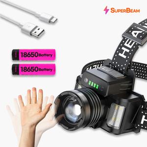 경량 움직임감지 센서 괴물 LED 헤드랜턴 등산 낚시용 해루질