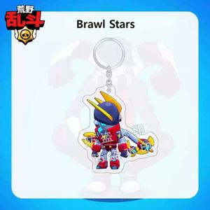 브롤스타즈 키링 메카 에드거 열쇠고리 펜던트 새로운 스킨 아크릴 양면 키체인