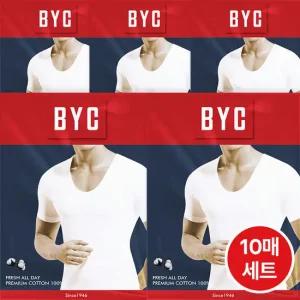 [BYC]남성 베이직 순면 반팔 런닝 10매