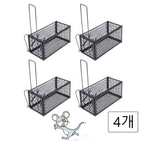 포워드태크 쥐망 4개 자동 잠금 사각 쥐트랩 철 그물망 퇴치기 쥐틀 쥐덫 포획망 쥐잡기