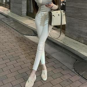 [M7] 여자 타이트 9부 하이웨이스트 데님팬츠