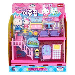 [세주]-핑크래빗 이층집 (색상랜덤)