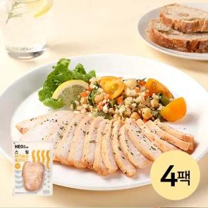 [허닭] 스팀 닭가슴살 슬라이스 오리지널 4팩