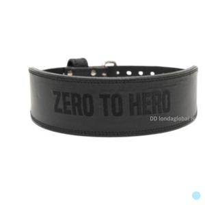 제로투히어로 헬스 프리미엄 가죽 리프팅 벨트 블랙 L