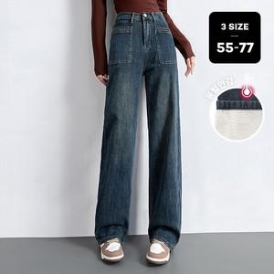 [올리비에스클로젯] [55~77]사각 포켓 융기모 와이드 데님 팬츠_O2412DP603D