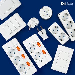 광명전기 국산 노출 콘센트 접지 플러그 스위치 커버 1구 2구 3구 220V