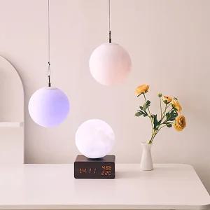 루나 돌아가는 보름달 무드등 수유등 수면등 온도계 습도계 알람시계