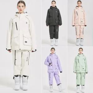 디어세븐 남자 여성 스키복 세트 커플 스키보드복 스키장옷