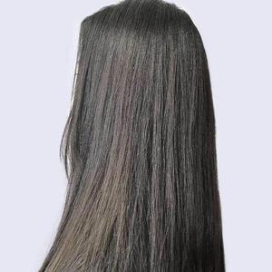 [IXHIXYNQ_4B]여성 블랙 긴머리 인모가발 헤어피스