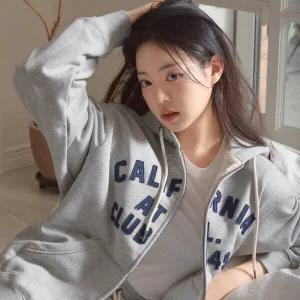 [후아유]Signature Patch Hood Zip-up WHMZE1211U_DG