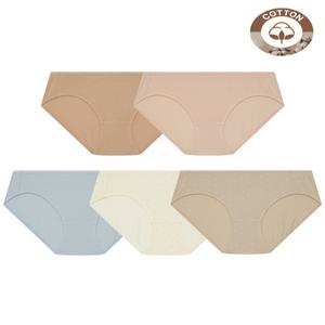 수아팜 주니어 여아 리프 코튼 팬티 5매