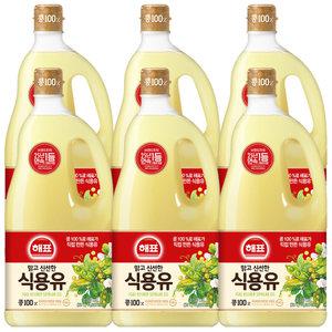 사조 해표 콩기름 1.8L x 6개 / 식용유 유지류 오일 기름