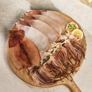 어부랑 원양산 반건조 오징어 10마리 5미 진공 포장 1.1kg ~ 1.6kg