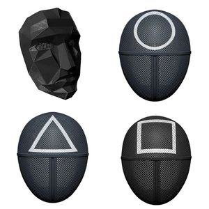 오겜 패러디 소품 가면 진행자 코스튬 할로윈 장식품