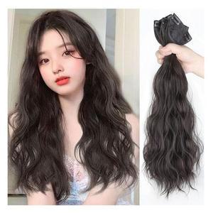 [JHP1P0UV_51JB]여성 고열사 부분가발피스 웨이브 헤어피스