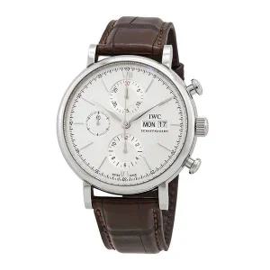 IWC 포르토피노 크로노그래프 에디션 150주년 자동 화이트 다이얼 남성용 시계 IW391027