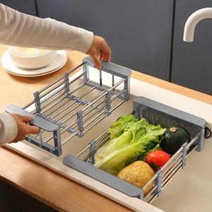 늘렸다 줄였다 간편 물빠짐 길이조절 식기건조대