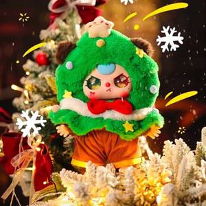 베이비쓰리 미고 아기 3 크리스마스 카니발 시리즈 블라인드 박스, 400% 큰 피규어, 축제 분위기 장식, 어린이 선물