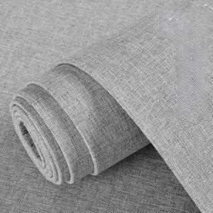 방음벽지 고급 린넨 두꺼운 자체 접착 부드럽고 단단한 벽 배경 원활한 집 전체