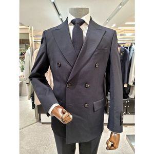 [갤러리아] 24 S/S 본 투웨이 사방스판 다크네이비 남성 더블정장 BN4SJA001NY