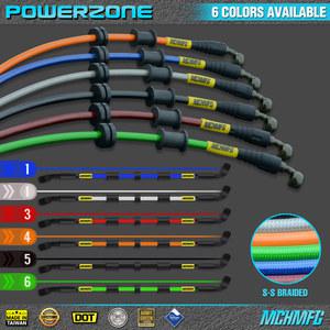 오토바이 더트 바이크 브레이드 스틸 유압 강화 브레이크 라인 클러치, 오일 호스 튜브 450-2300mm 90-28 도, 레이싱 MX 적합