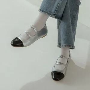 SOVO 커뮤트 더블 메리제인 플랫슈즈 1cm