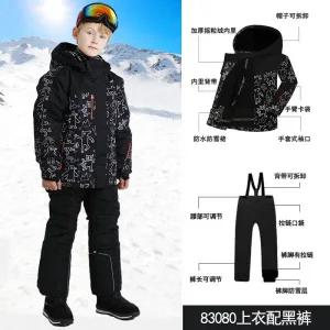 남자 여자 스키복 남성 여성 보드복 세트 어린이 충전 코트용 코끼리 남아 및 여아 두꺼운 방풍 방수 스노