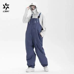 남자 여자 스키복 남성 여성 보드복 세트 LDSKI 양 캐시미어 베이스레이어 방수 방풍 통기성 보온 속옷 스