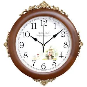 PM4425 원목 무소음 주석 하우스 벽시계 제조한국