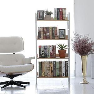 슬림 조립식수납함 인테리어 4단 전면 좁은 책장선반