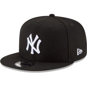 New Era 뉴에라 MLB 9FIFTY 베이직 조절가능한 스냅백 모자 캡 원사이즈 Fits All (뉴욕 양키스s 블랙 화이